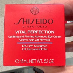 Shiseido Vital Perfection Eye Cream - Bold Red